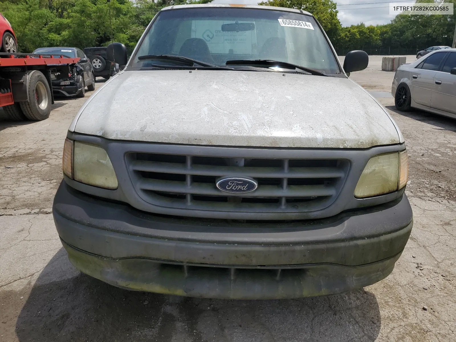 2002 Ford F150 VIN: 1FTRF17282KC00585 Lot: 65855814