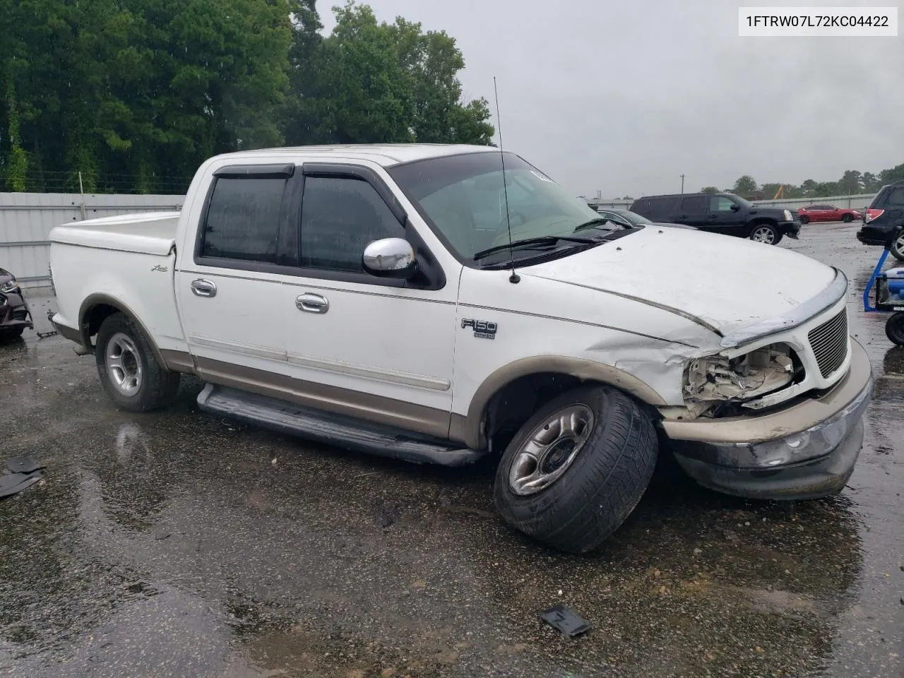 2002 Ford F150 Supercrew VIN: 1FTRW07L72KC04422 Lot: 65892874