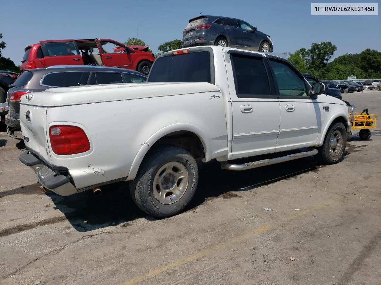 2002 Ford F150 Supercrew VIN: 1FTRW07L62KE21458 Lot: 66019464