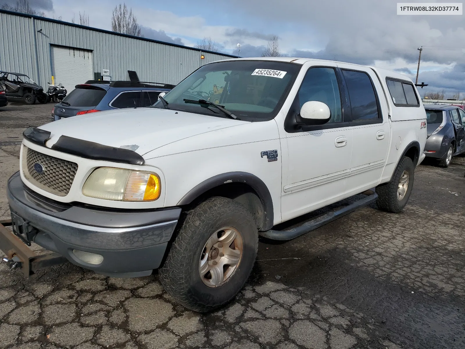 2002 Ford F150 Supercrew VIN: 1FTRW08L32KD37774 Lot: 67096764