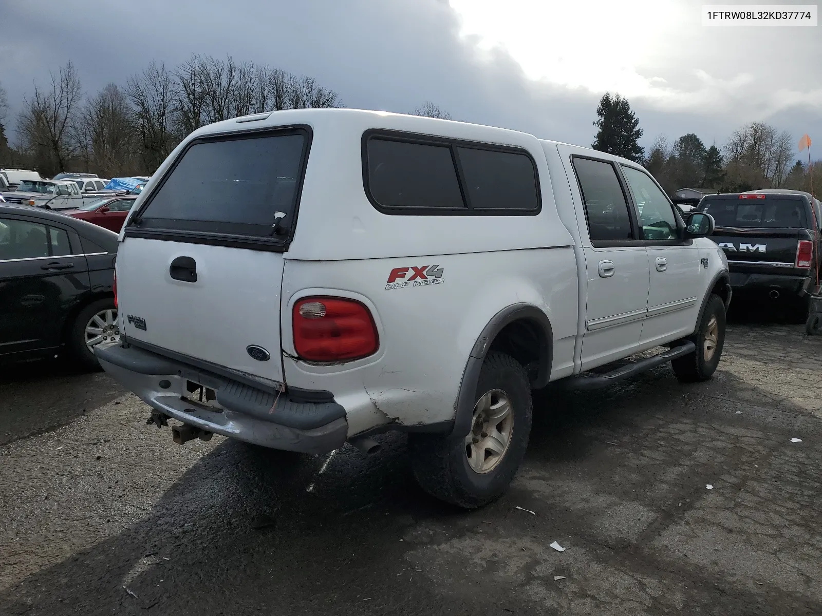 2002 Ford F150 Supercrew VIN: 1FTRW08L32KD37774 Lot: 67096764