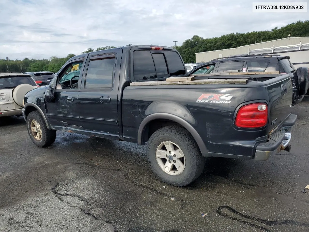 2002 Ford F150 Supercrew VIN: 1FTRW08L42KD89902 Lot: 67503434