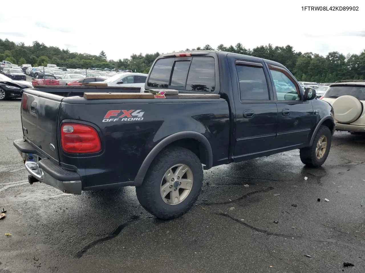 2002 Ford F150 Supercrew VIN: 1FTRW08L42KD89902 Lot: 67503434