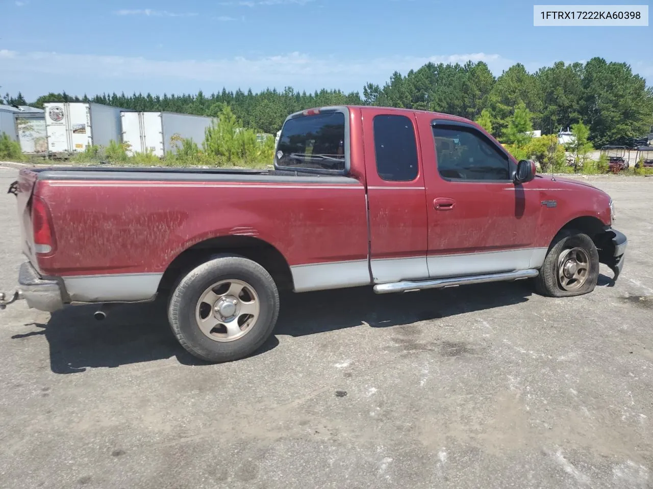 2002 Ford F150 VIN: 1FTRX17222KA60398 Lot: 68436074