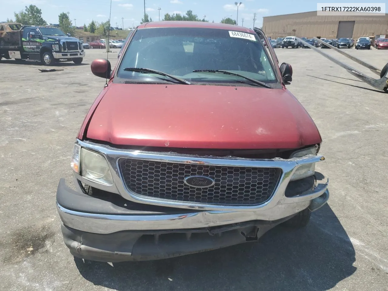 2002 Ford F150 VIN: 1FTRX17222KA60398 Lot: 68436074