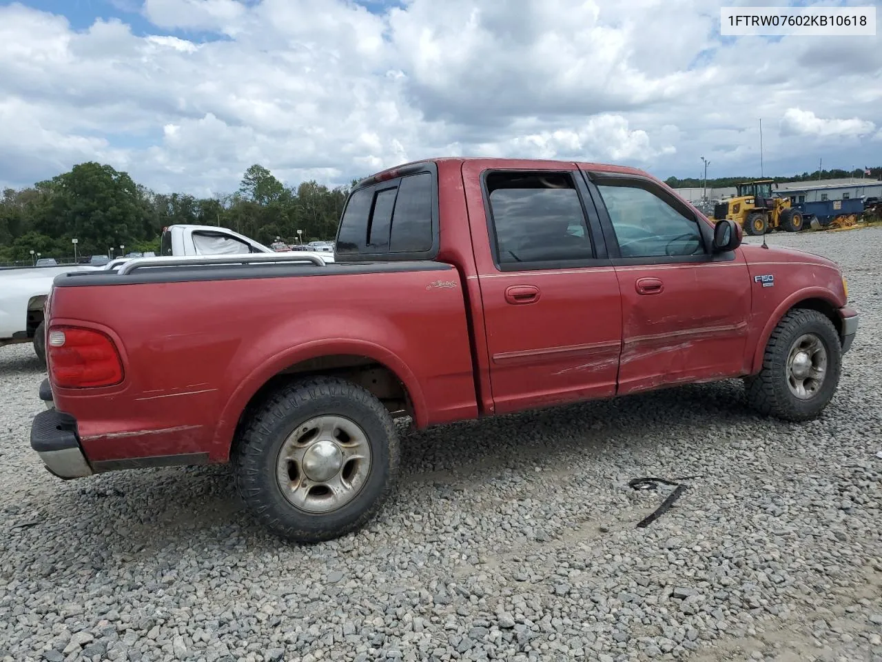 1FTRW07602KB10618 2002 Ford F150 Supercrew