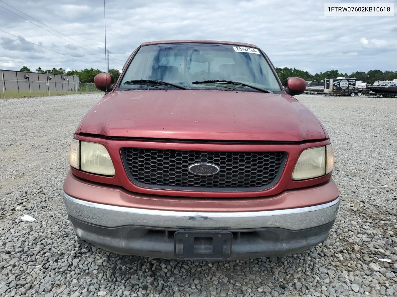 2002 Ford F150 Supercrew VIN: 1FTRW07602KB10618 Lot: 68492764