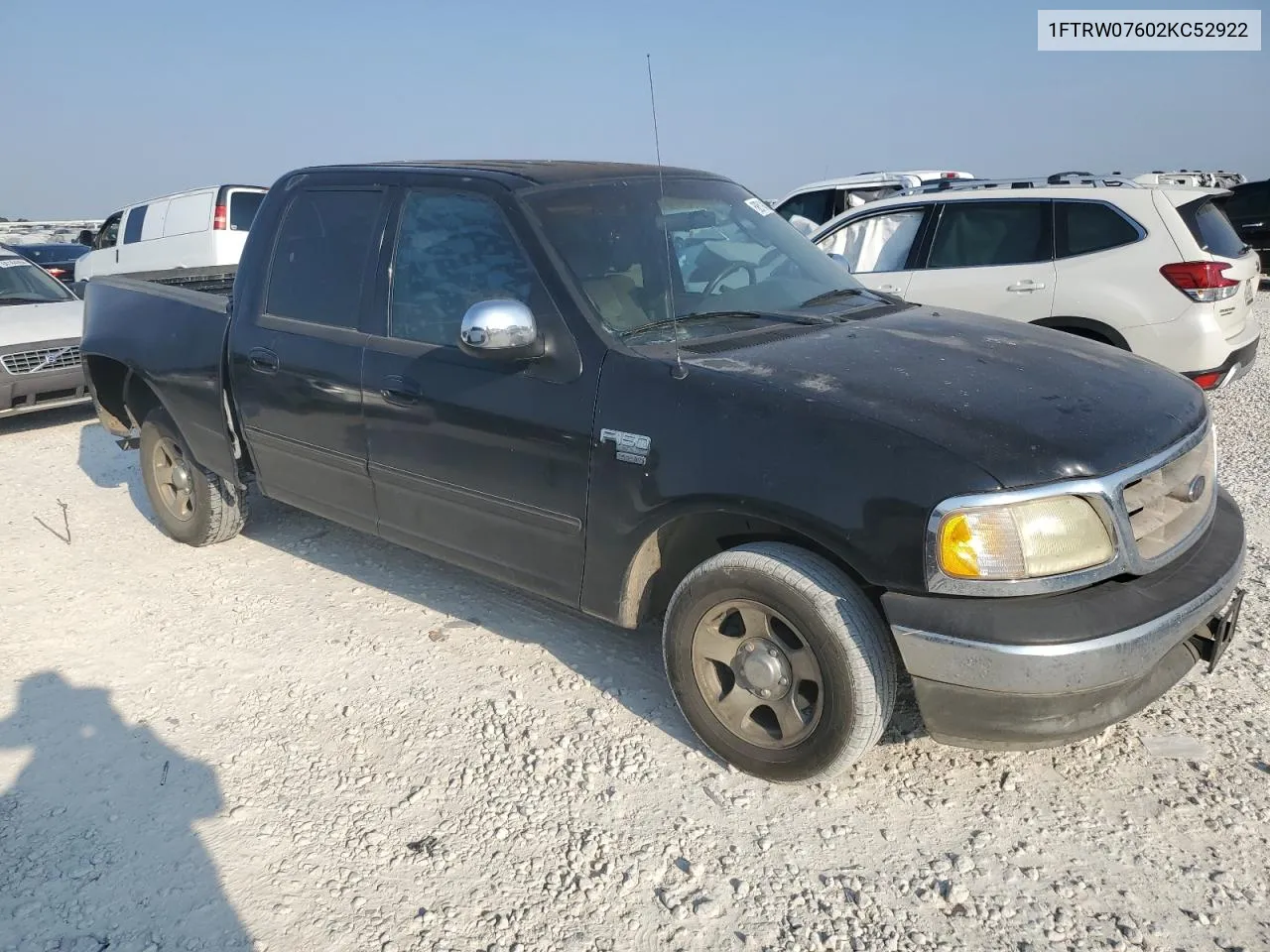 2002 Ford F150 Supercrew VIN: 1FTRW07602KC52922 Lot: 68519424