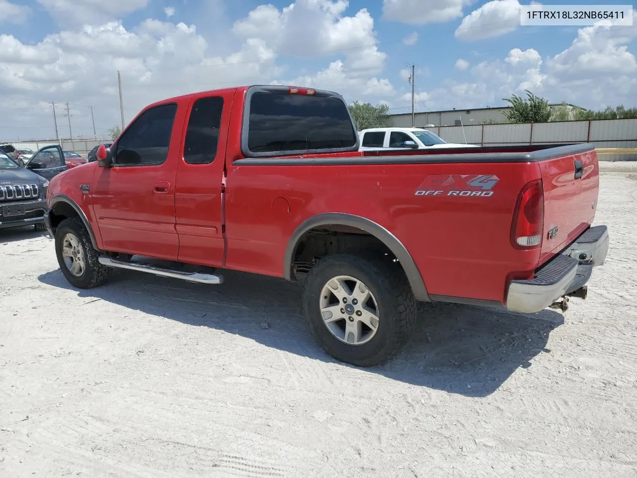 2002 Ford F150 VIN: 1FTRX18L32NB65411 Lot: 68981654