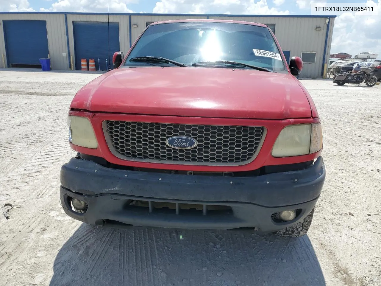 2002 Ford F150 VIN: 1FTRX18L32NB65411 Lot: 68981654