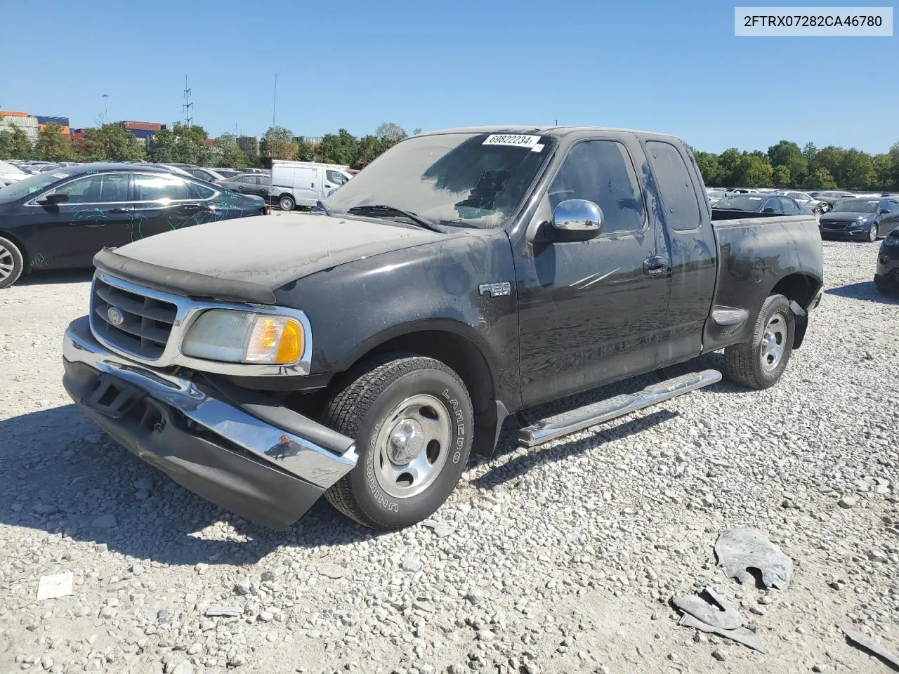 2002 Ford F150 VIN: 2FTRX07282CA46780 Lot: 69822234