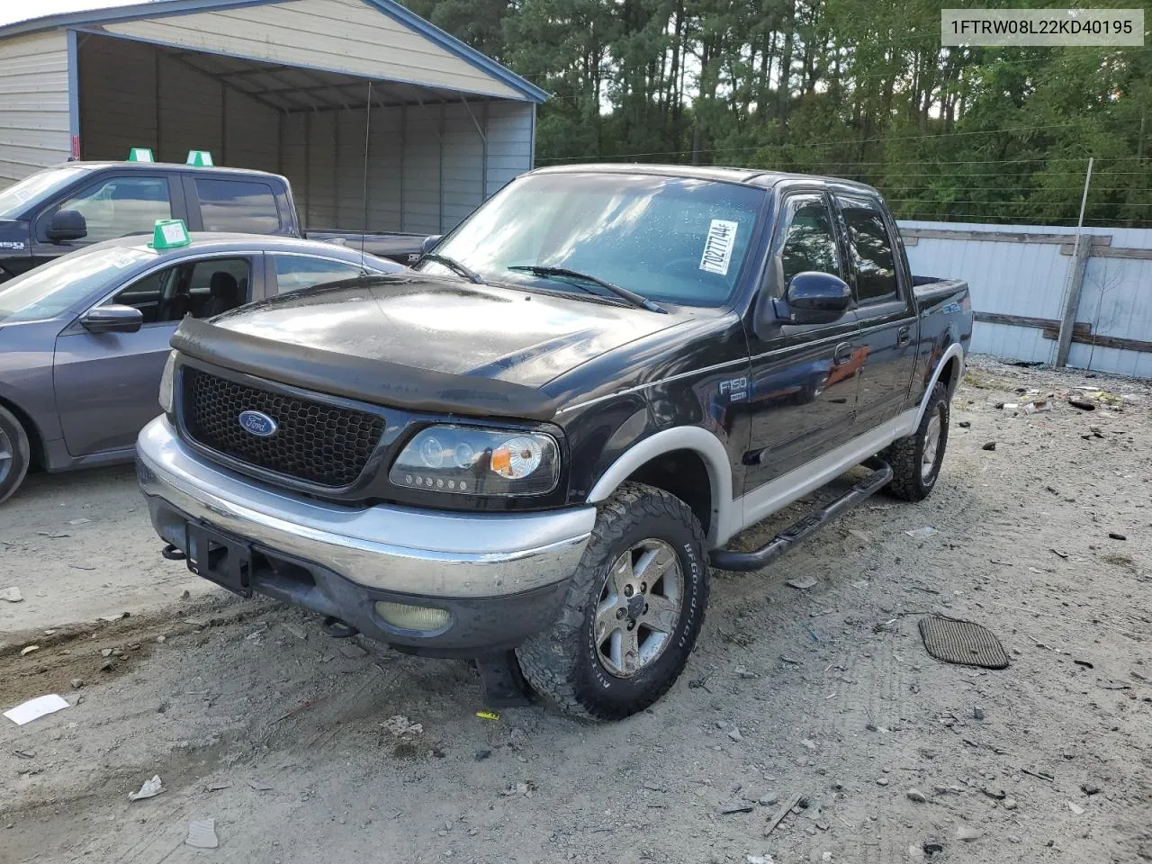 2002 Ford F150 Supercrew VIN: 1FTRW08L22KD40195 Lot: 70277744