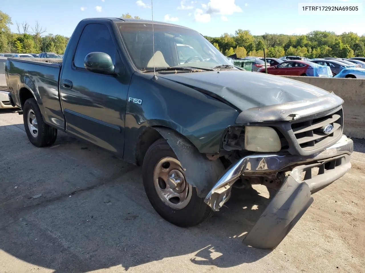 2002 Ford F150 VIN: 1FTRF17292NA69505 Lot: 70287194