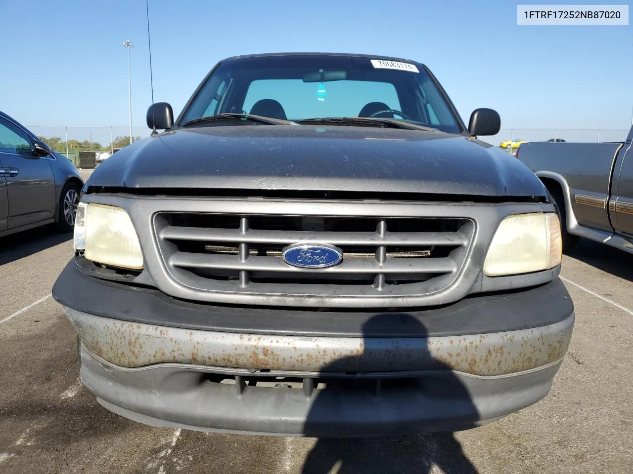 2002 Ford F150 VIN: 1FTRF17252NB87020 Lot: 70683174