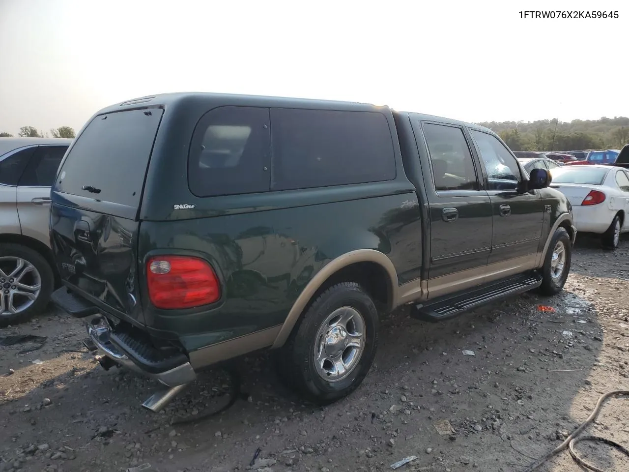 2002 Ford F150 Supercrew VIN: 1FTRW076X2KA59645 Lot: 70992504