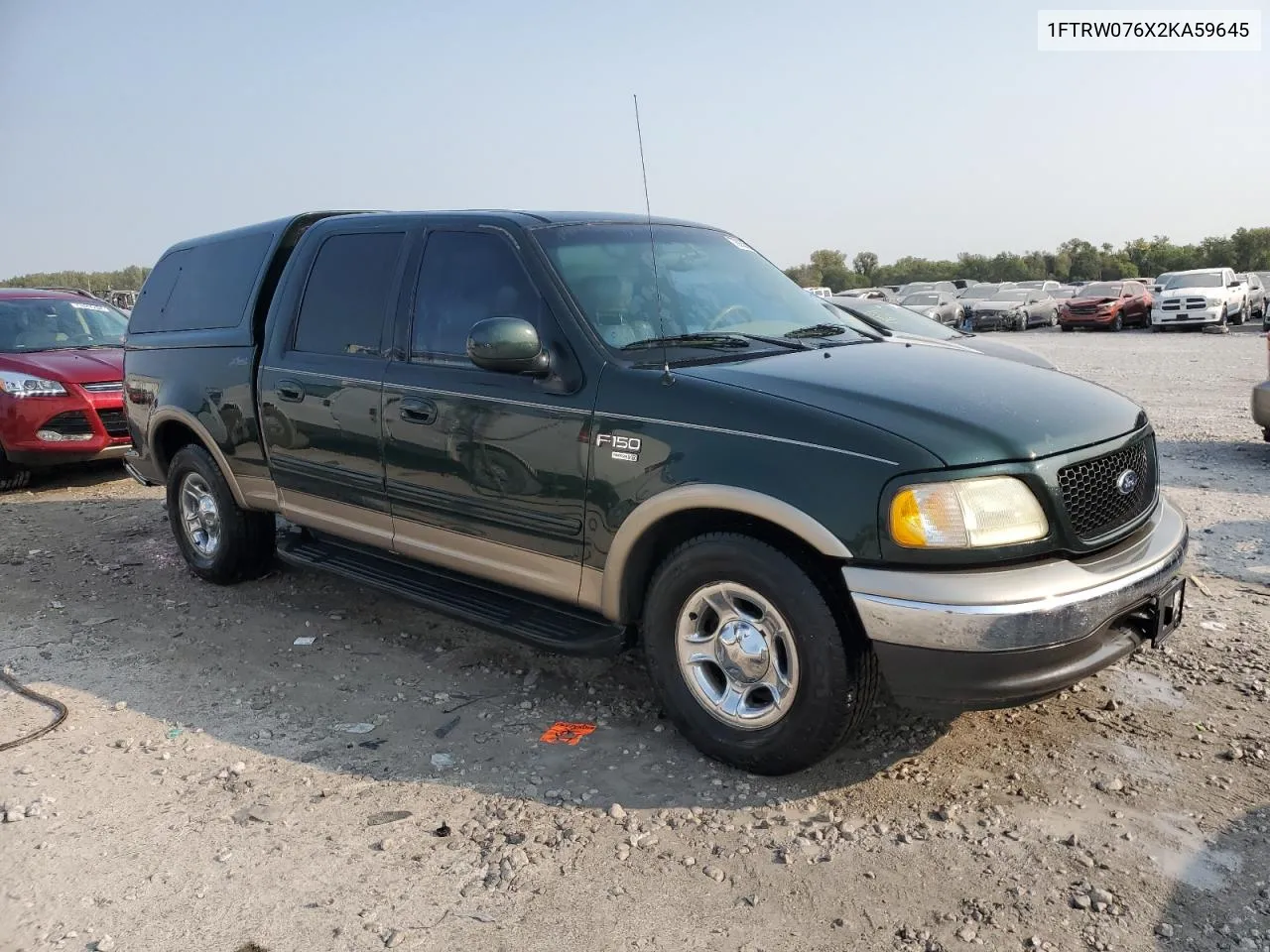 2002 Ford F150 Supercrew VIN: 1FTRW076X2KA59645 Lot: 70992504