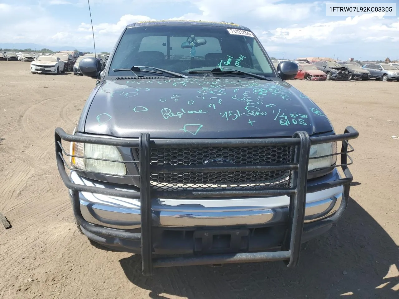 2002 Ford F150 Supercrew VIN: 1FTRW07L92KC03305 Lot: 71321254