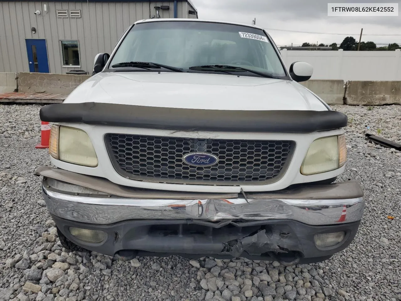 2002 Ford F150 Supercrew VIN: 1FTRW08L62KE42552 Lot: 72339004