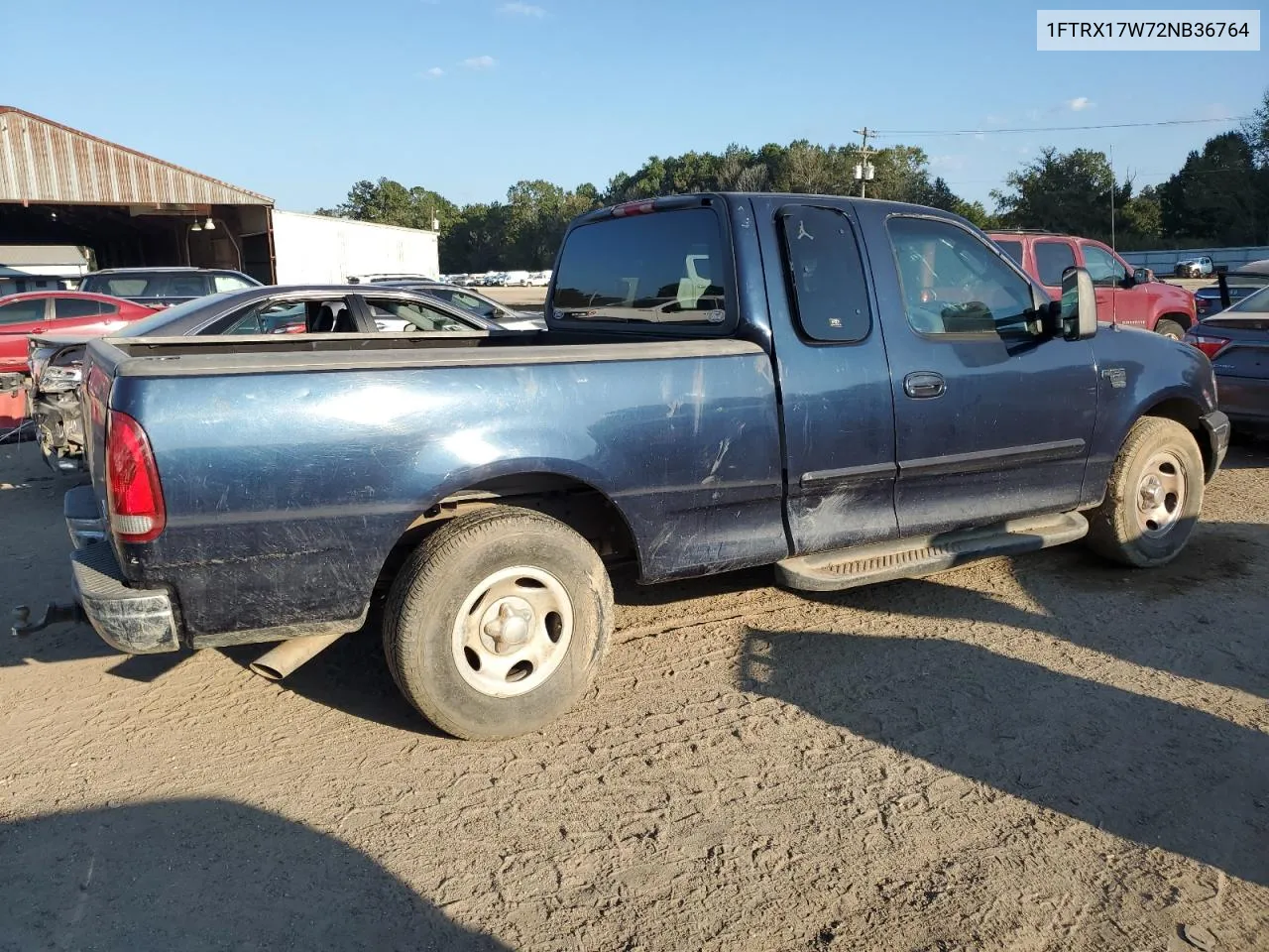 2002 Ford F150 VIN: 1FTRX17W72NB36764 Lot: 72625304