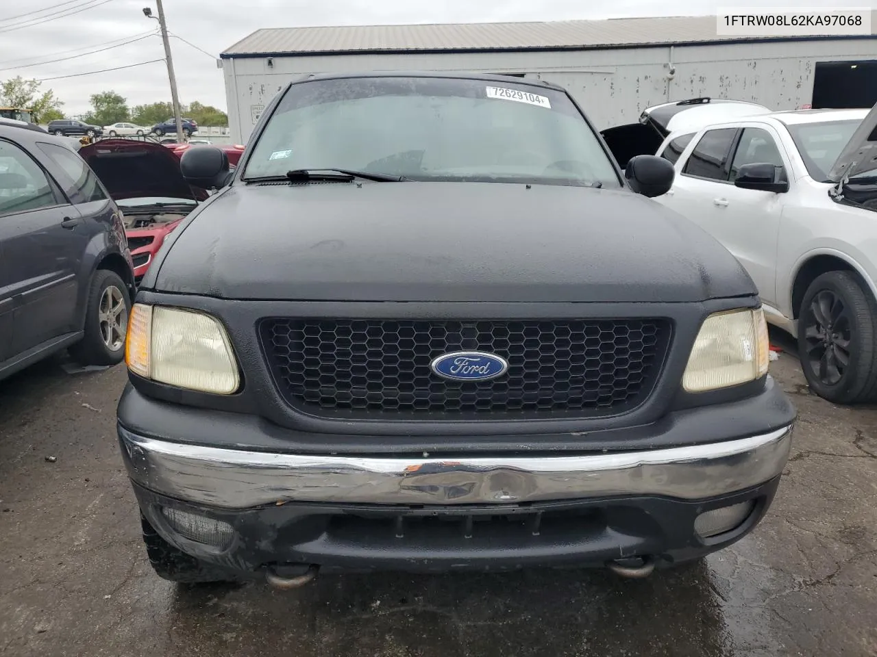 2002 Ford F150 Supercrew VIN: 1FTRW08L62KA97068 Lot: 72629104