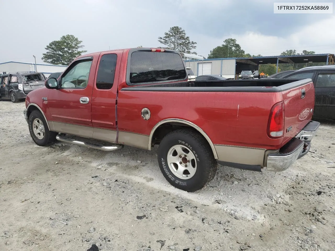 2002 Ford F150 VIN: 1FTRX17252KA58869 Lot: 72787304