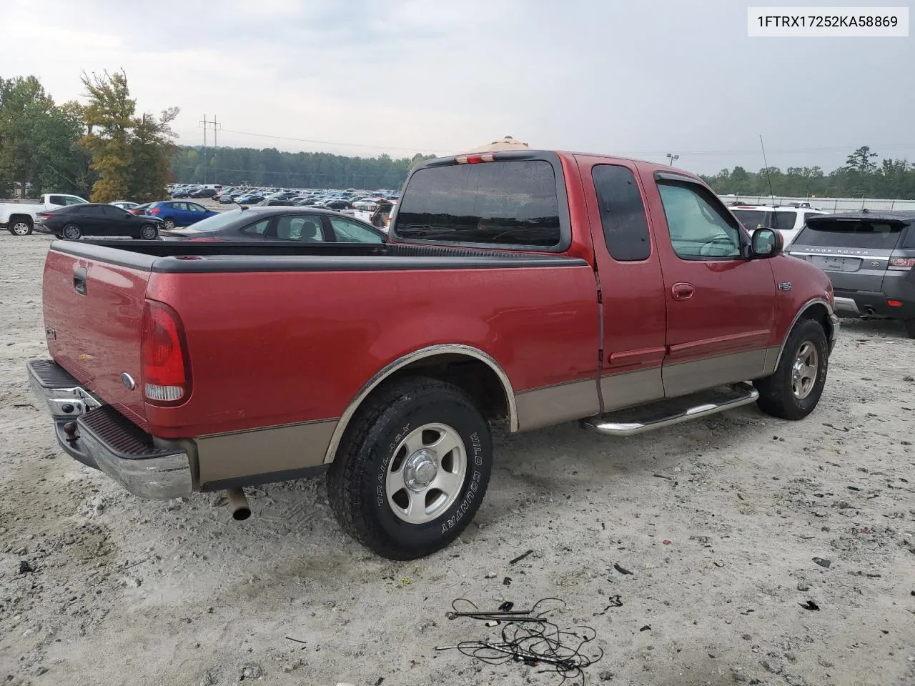 2002 Ford F150 VIN: 1FTRX17252KA58869 Lot: 72787304