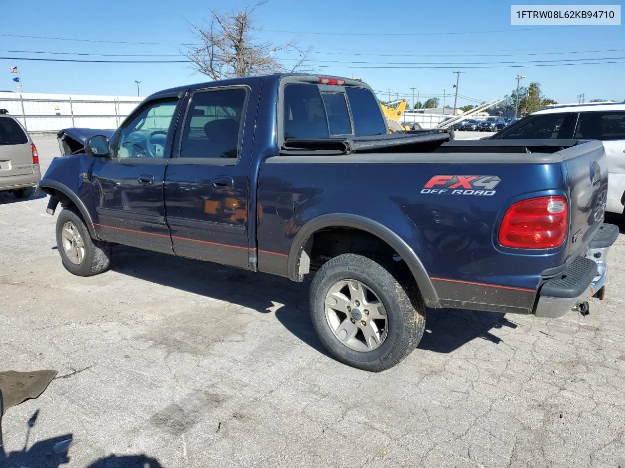 2002 Ford F150 Supercrew VIN: 1FTRW08L62KB94710 Lot: 73020274