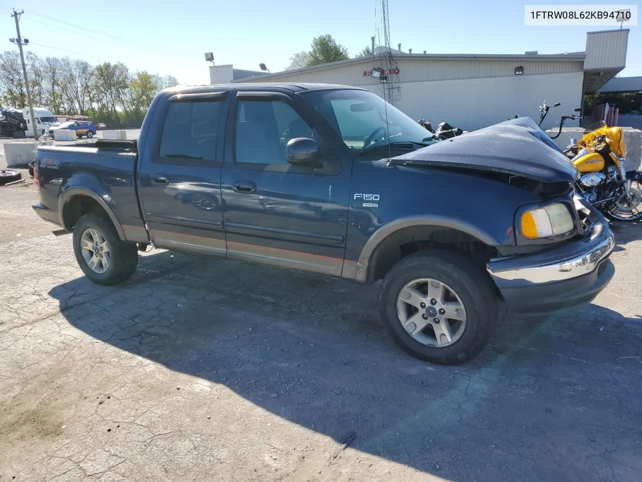 2002 Ford F150 Supercrew VIN: 1FTRW08L62KB94710 Lot: 73020274