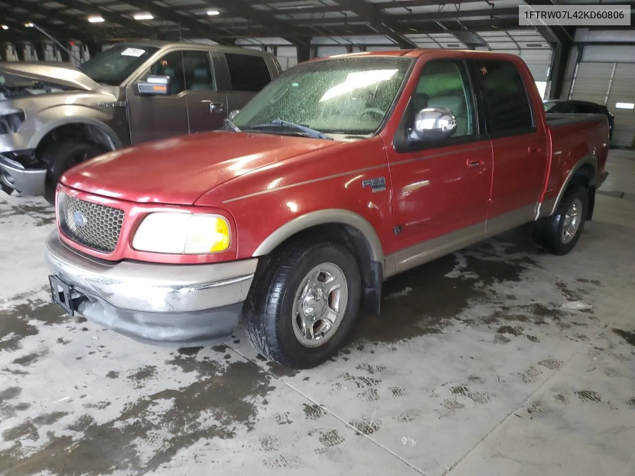 2002 Ford F150 Supercrew VIN: 1FTRW07L42KD60806 Lot: 73282554