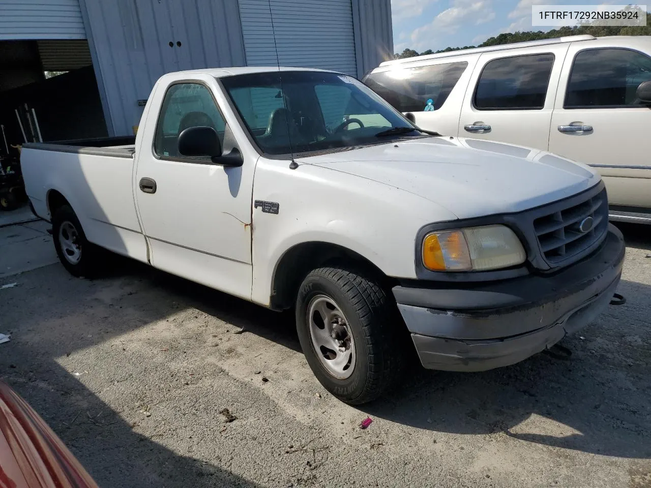 2002 Ford F150 VIN: 1FTRF17292NB35924 Lot: 73295764