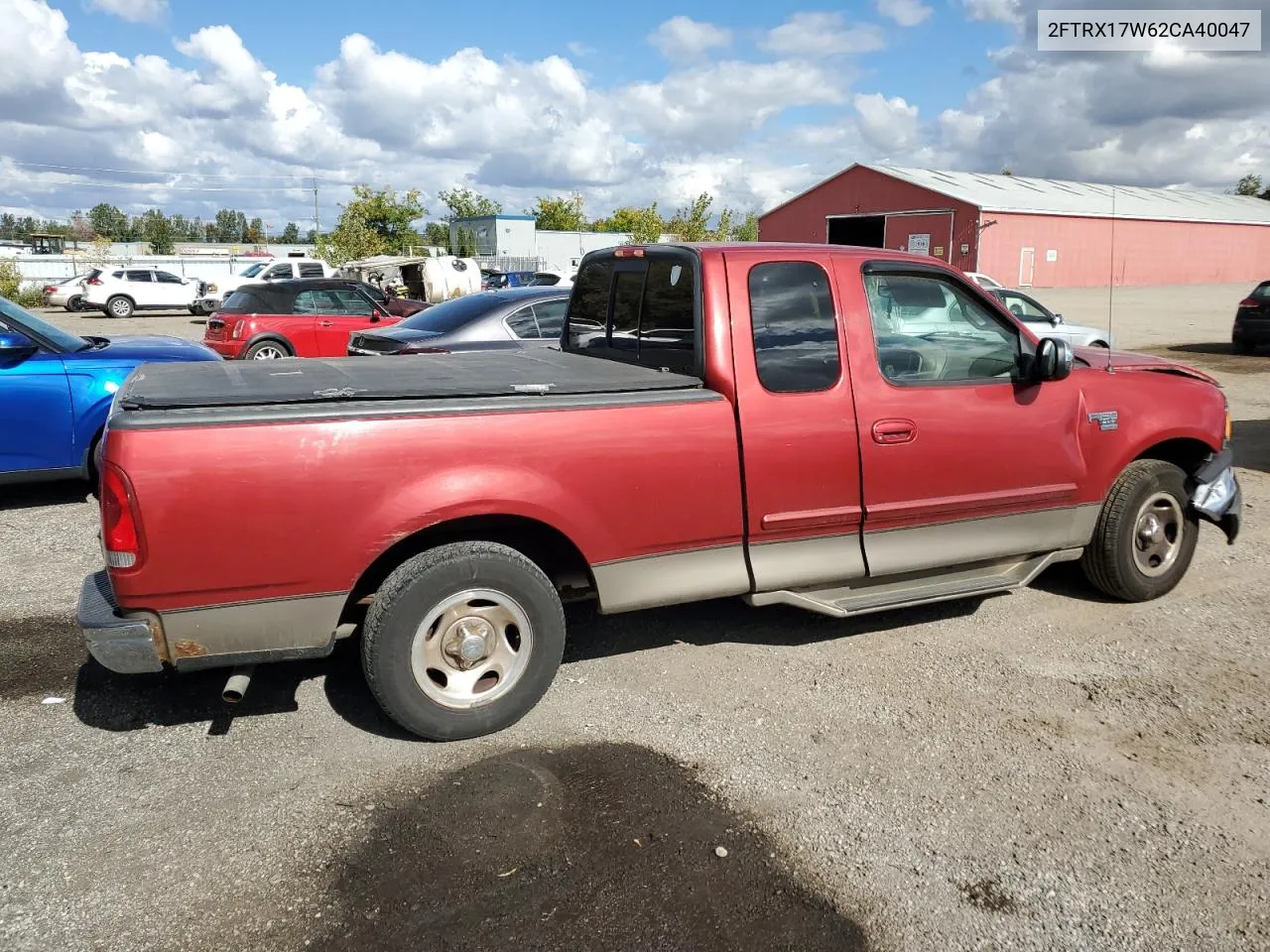 2002 Ford F150 VIN: 2FTRX17W62CA40047 Lot: 73483514