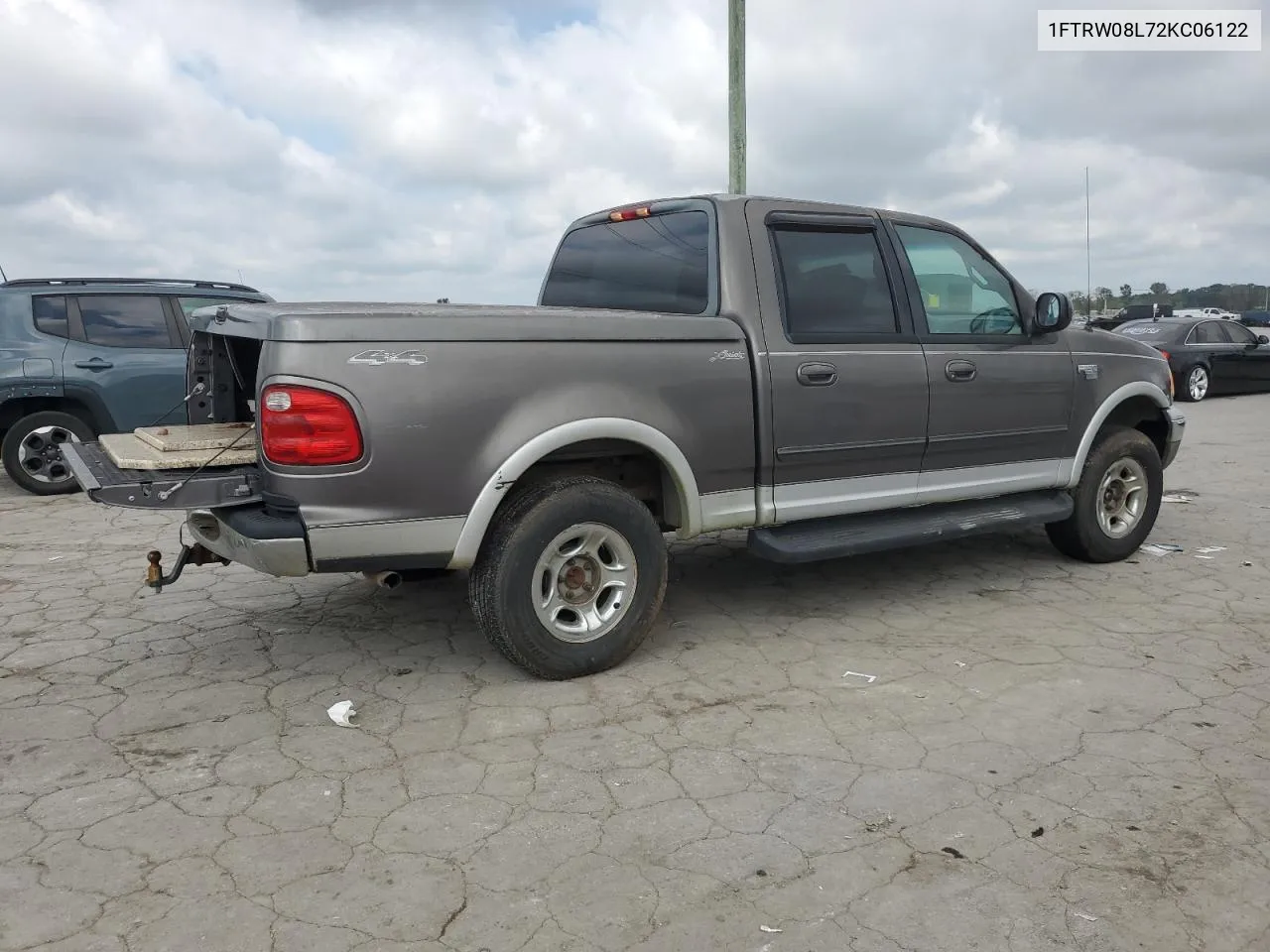 2002 Ford F150 Supercrew VIN: 1FTRW08L72KC06122 Lot: 73707194