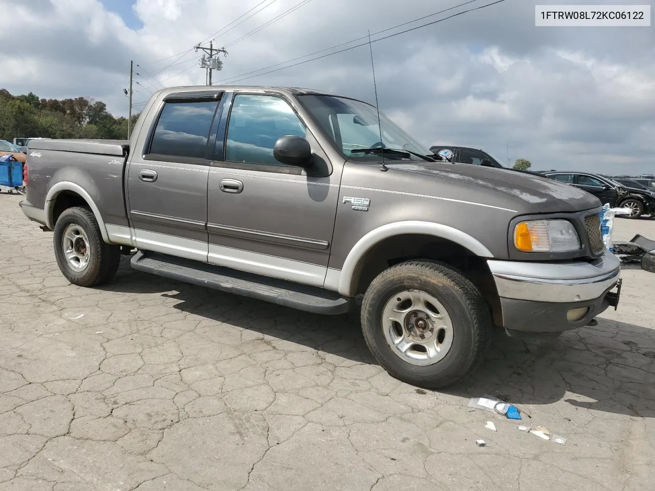 2002 Ford F150 Supercrew VIN: 1FTRW08L72KC06122 Lot: 73707194