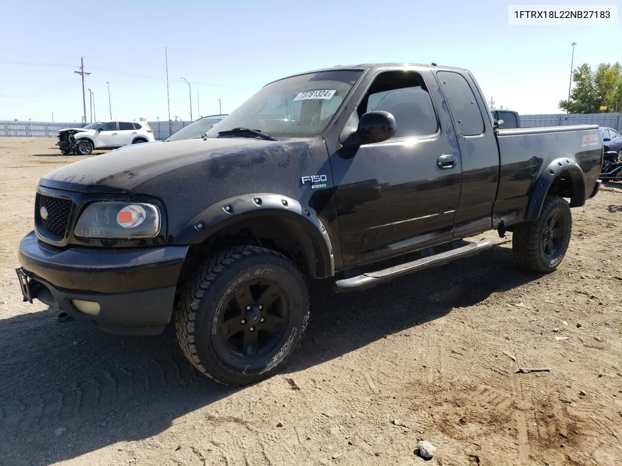 2002 Ford F150 VIN: 1FTRX18L22NB27183 Lot: 73781324