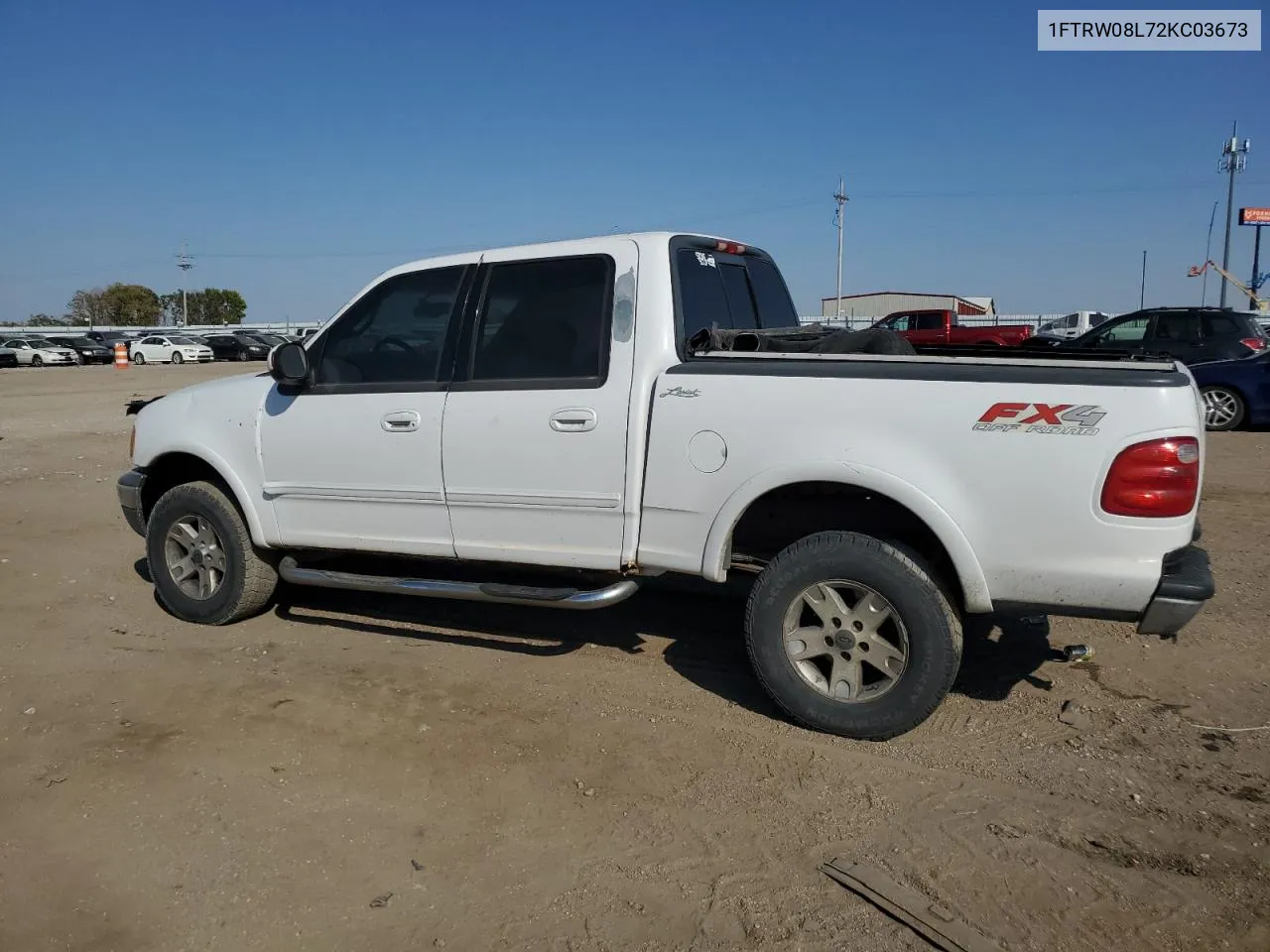 2002 Ford F150 Supercrew VIN: 1FTRW08L72KC03673 Lot: 73935524