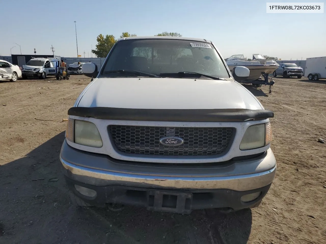 2002 Ford F150 Supercrew VIN: 1FTRW08L72KC03673 Lot: 73935524