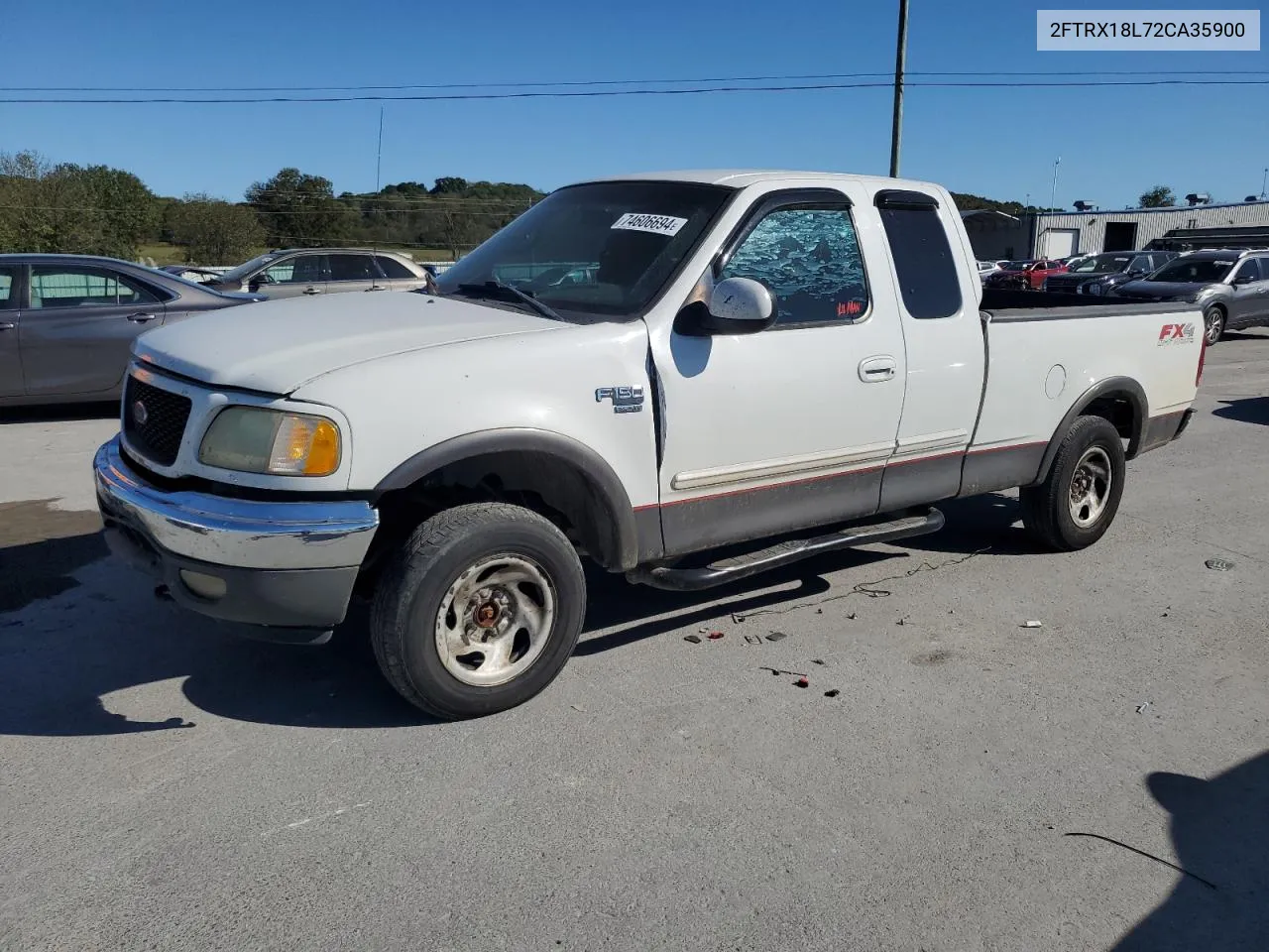 2002 Ford F150 VIN: 2FTRX18L72CA35900 Lot: 74606694