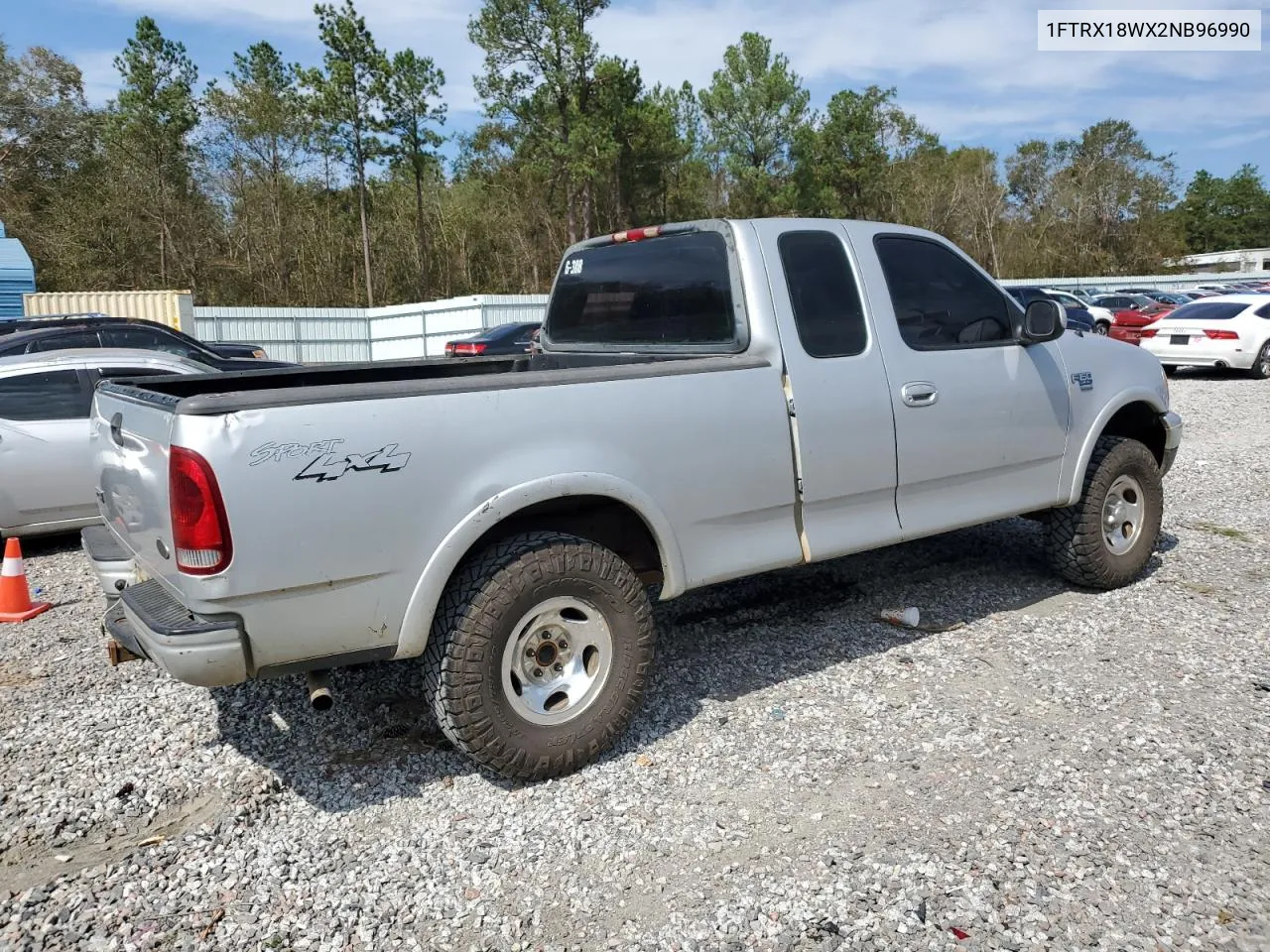 2002 Ford F150 VIN: 1FTRX18WX2NB96990 Lot: 74873684