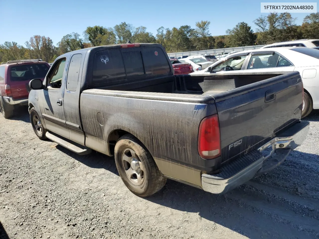 2002 Ford F150 VIN: 1FTRX17202NA48300 Lot: 75166464