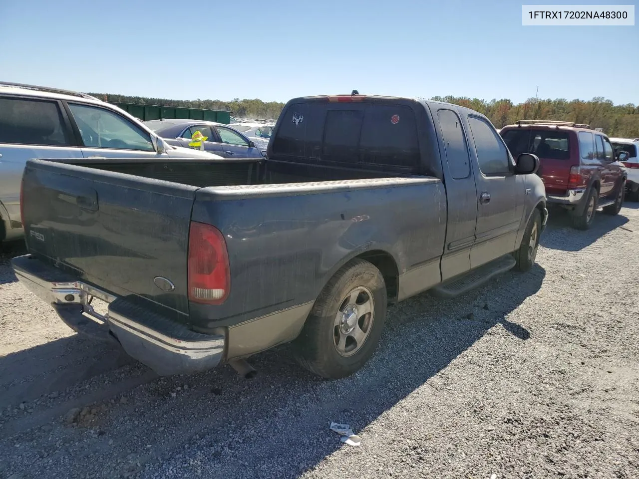 2002 Ford F150 VIN: 1FTRX17202NA48300 Lot: 75166464