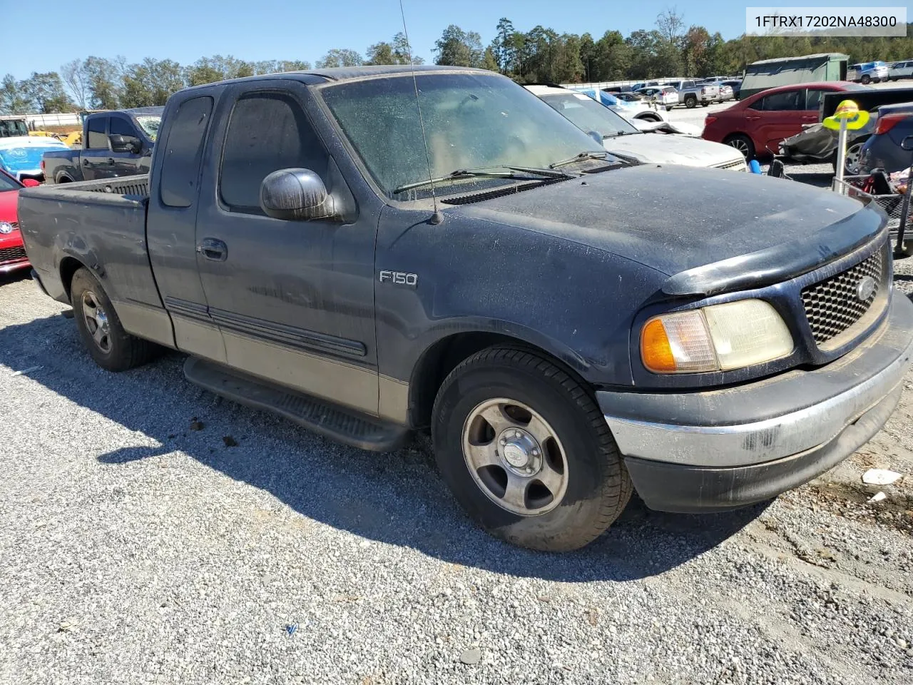 2002 Ford F150 VIN: 1FTRX17202NA48300 Lot: 75166464