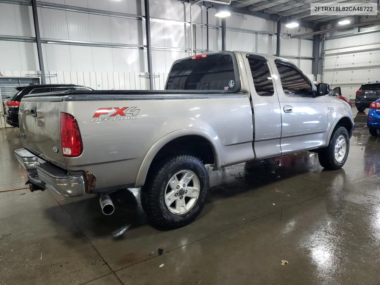 2002 Ford F150 VIN: 2FTRX18L82CA48722 Lot: 75342444