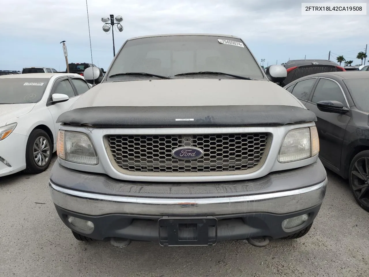 2002 Ford F150 VIN: 2FTRX18L42CA19508 Lot: 75405074