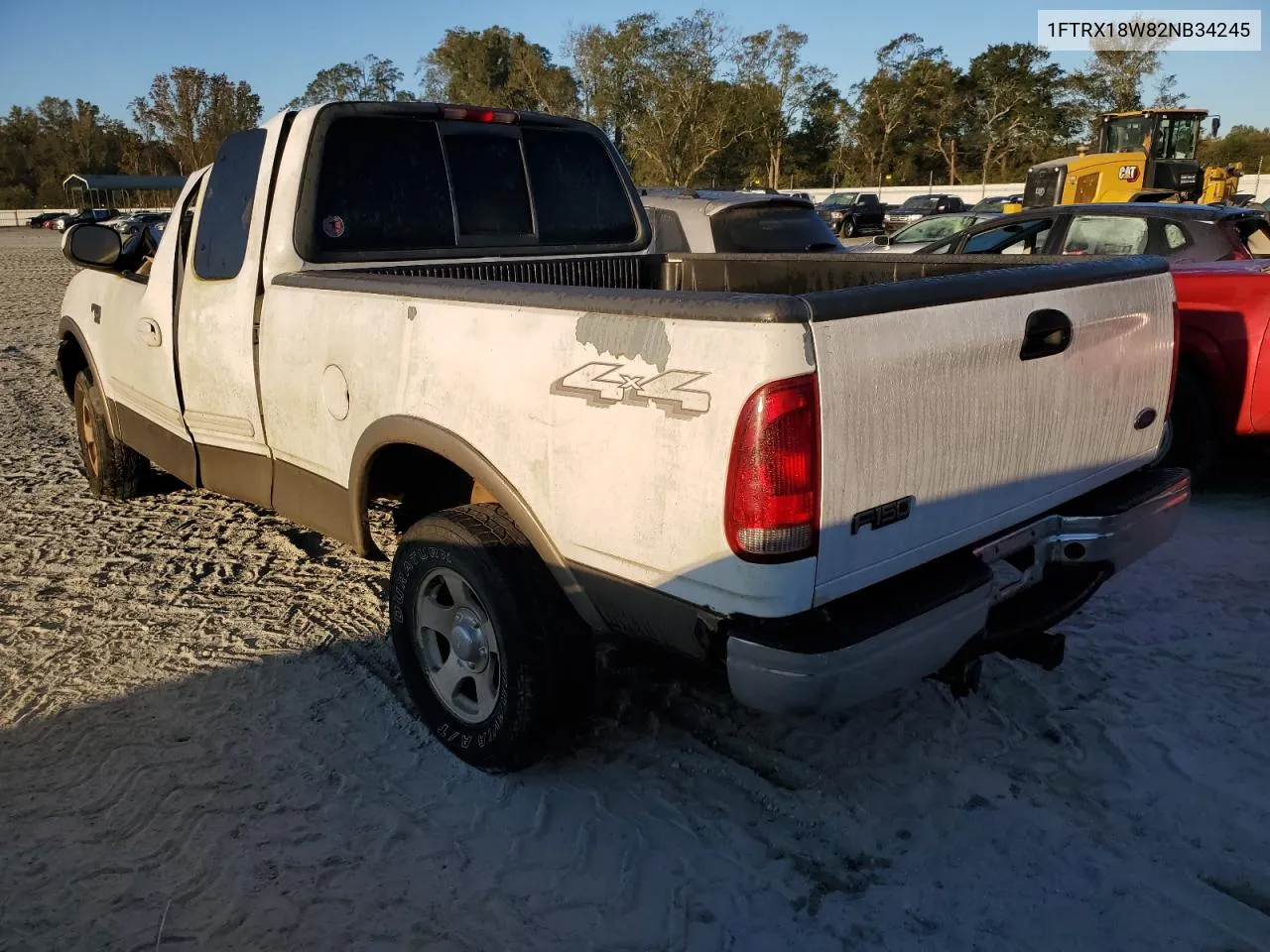 2002 Ford F150 VIN: 1FTRX18W82NB34245 Lot: 75565174