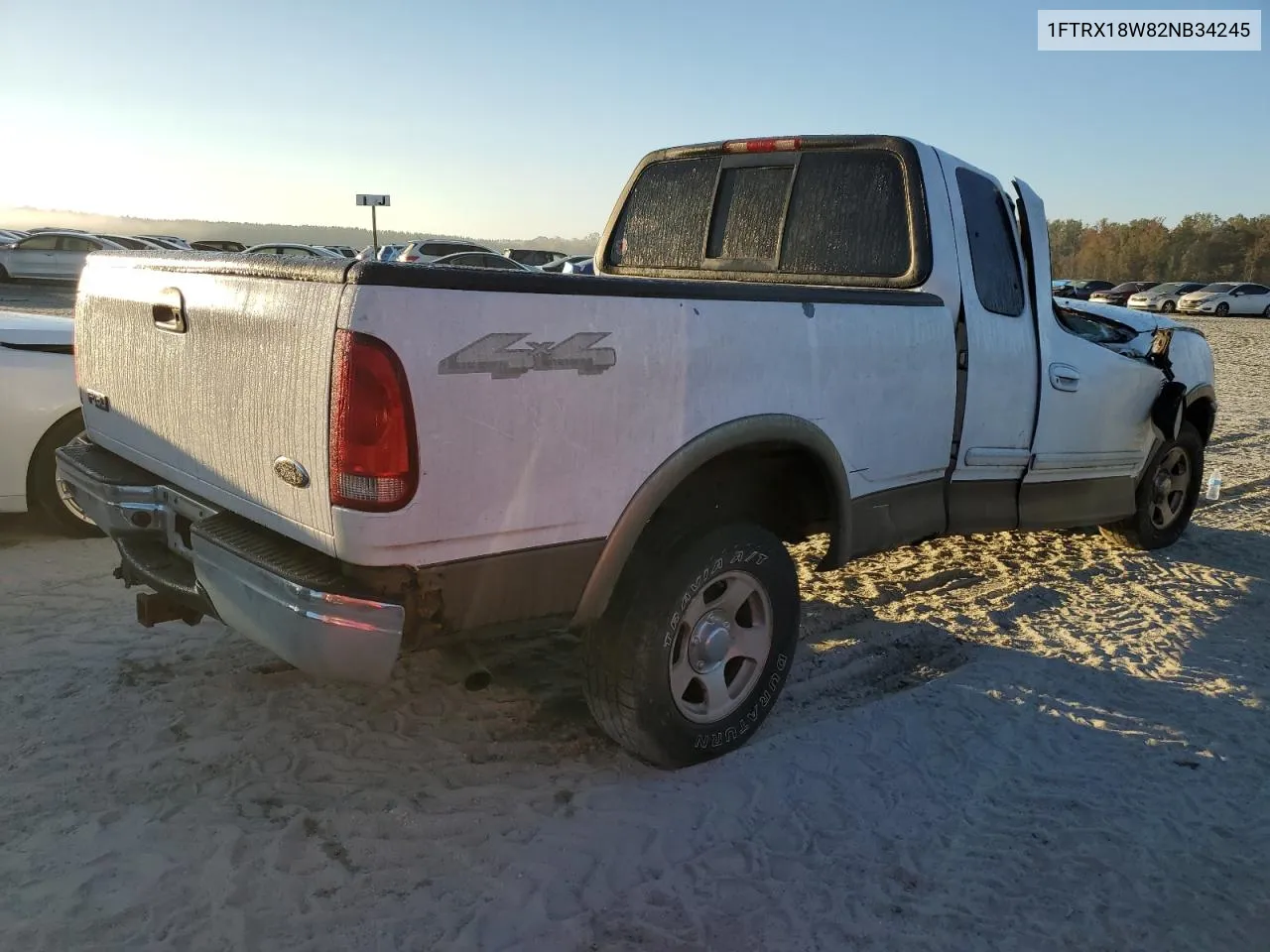 2002 Ford F150 VIN: 1FTRX18W82NB34245 Lot: 75565174