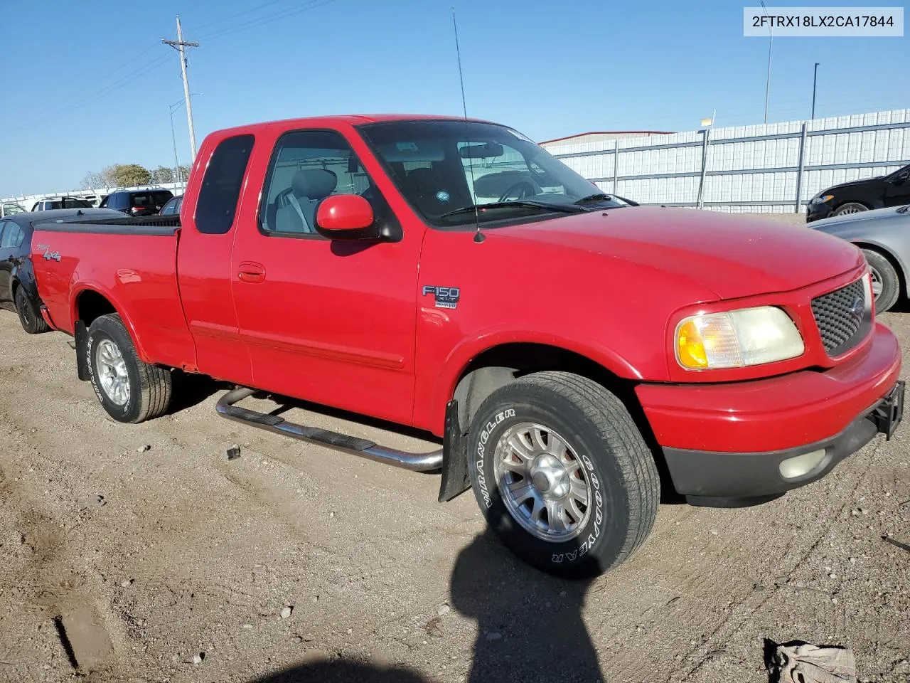 2002 Ford F150 VIN: 2FTRX18LX2CA17844 Lot: 75859834