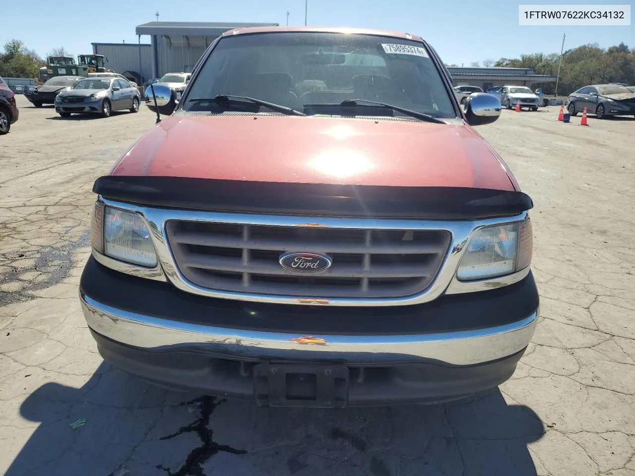 2002 Ford F150 Supercrew VIN: 1FTRW07622KC34132 Lot: 75895374