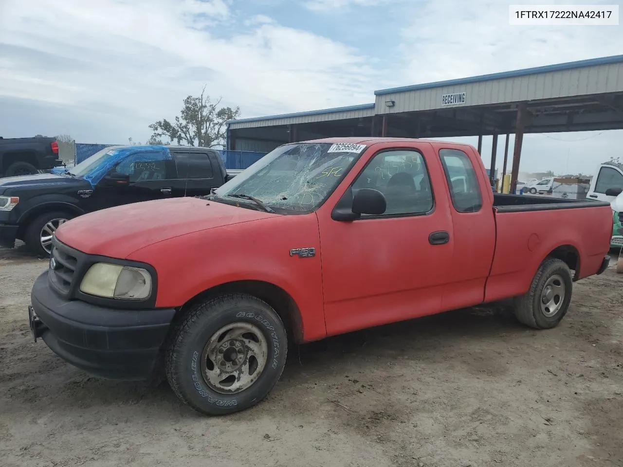 2002 Ford F150 VIN: 1FTRX17222NA42417 Lot: 76256094