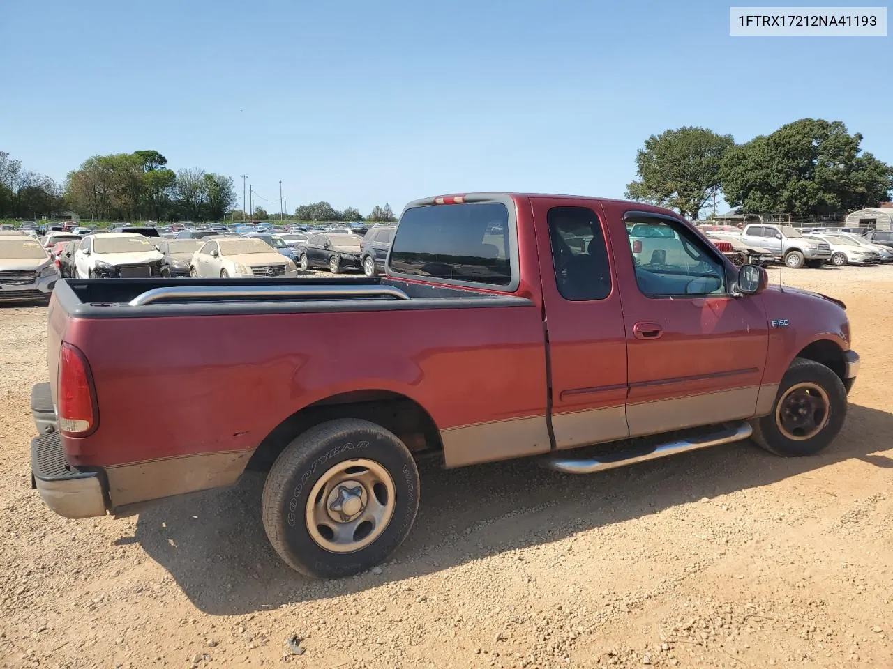 2002 Ford F150 VIN: 1FTRX17212NA41193 Lot: 76307224