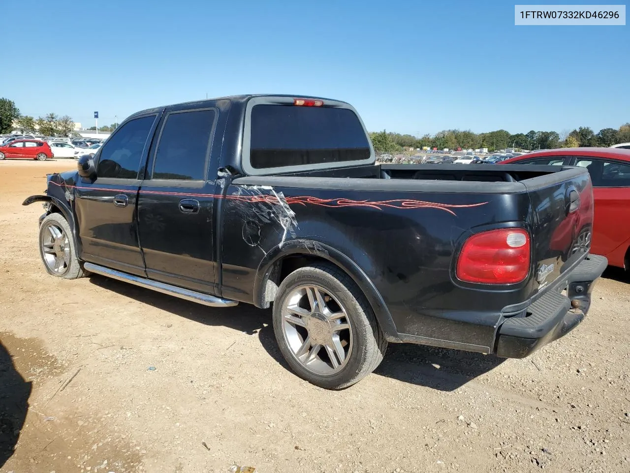 2002 Ford F150 Supercrew Harley Davidson VIN: 1FTRW07332KD46296 Lot: 76333404